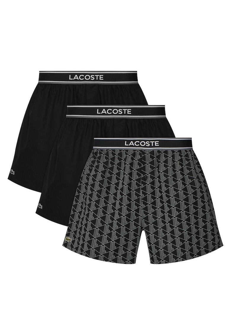 Set boxeri barbati - 3 piese - confortabili - bumbac - negru