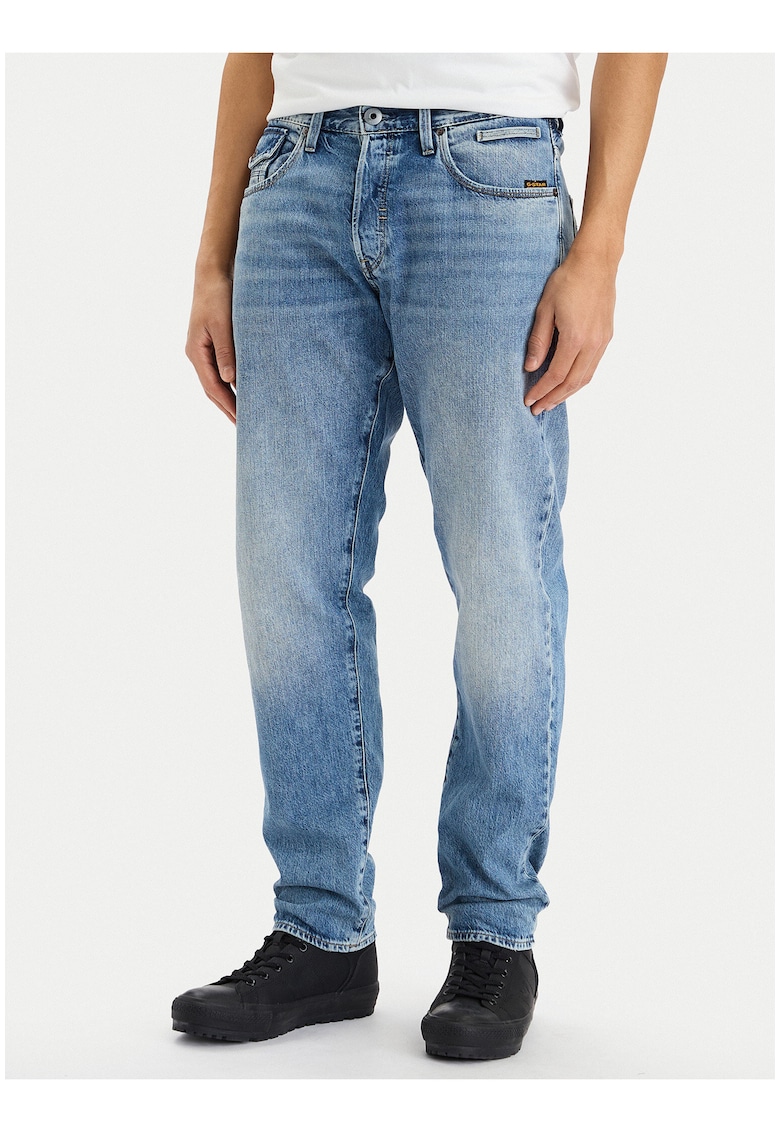 Blugi barbati - G-Star Raw - conici - albastri - bumbac