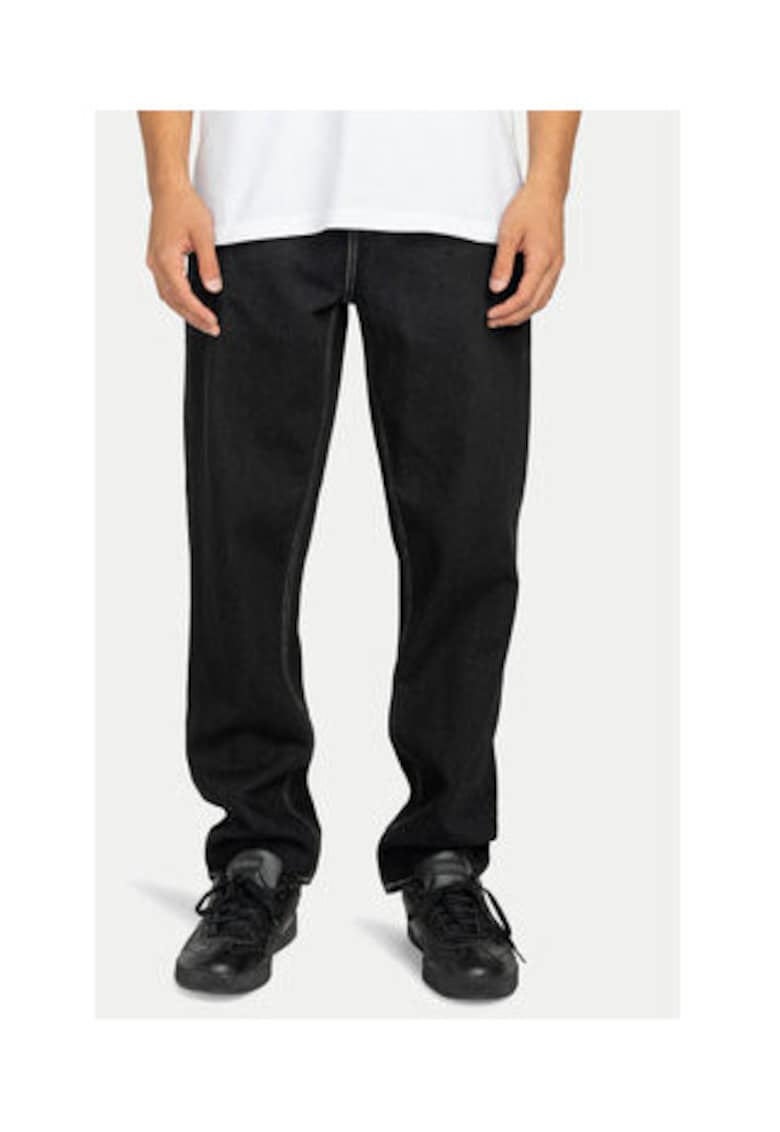 Blugi barbati - conici - bumbac - negru -