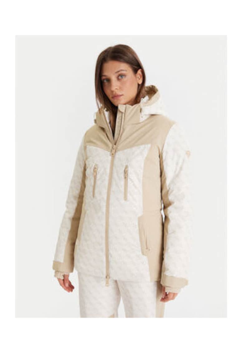 Geaca de schi - bej - poliester - regular fit -
