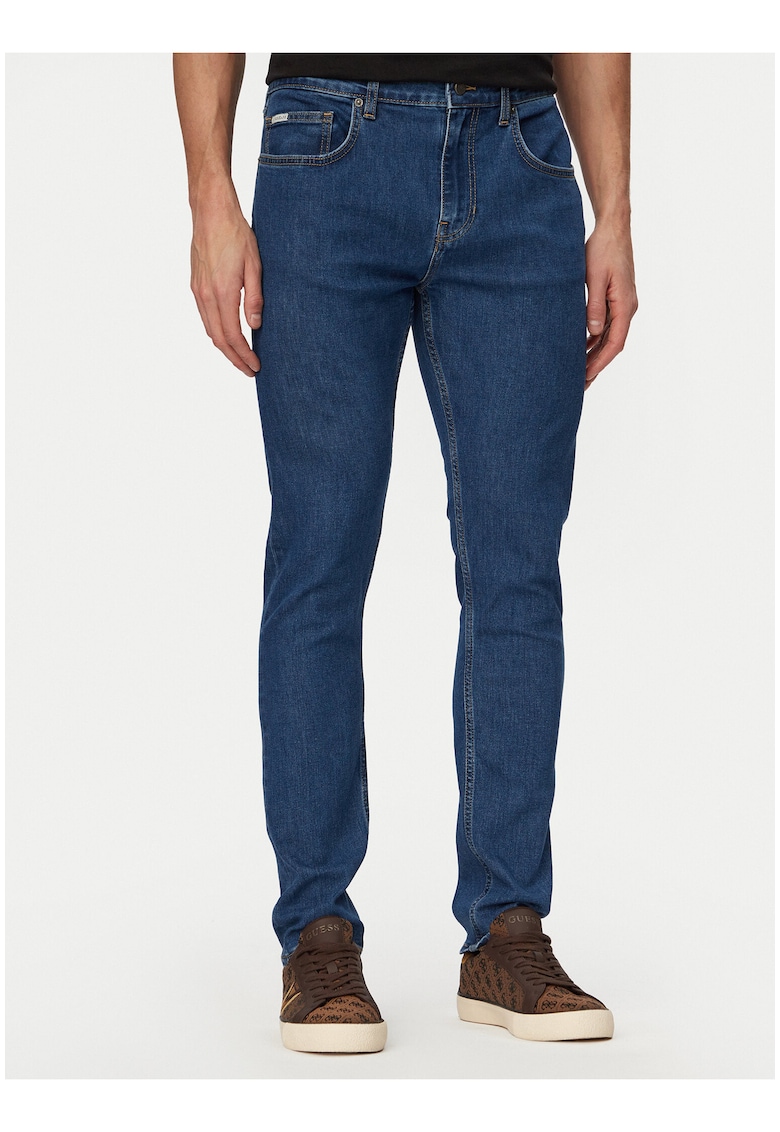 Blugi barbati - albastru - slim fit - bumbac elastan