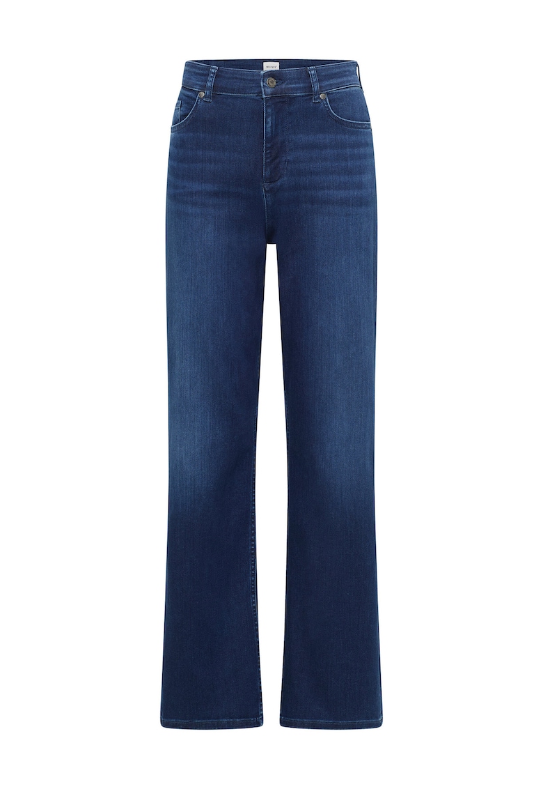 Blugi dama - bleumarin - croiala ampla - bumbac/lyocell -
