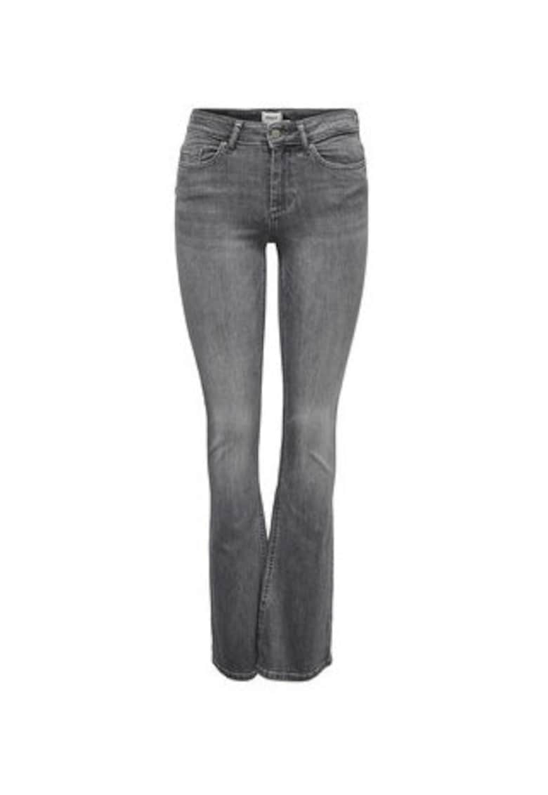 Blugi dama - evazati - gri - bumbac organic -