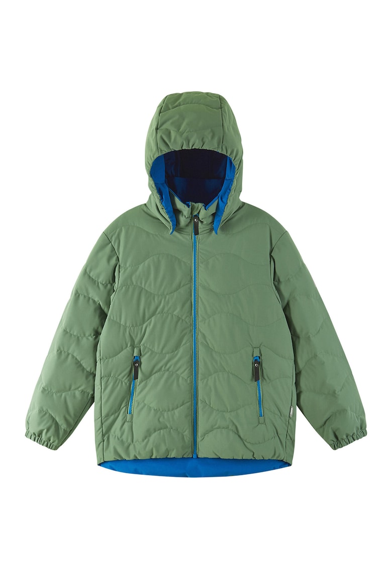 Geaca de puf copii - verde - poliester reciclat - croiala regular fit -