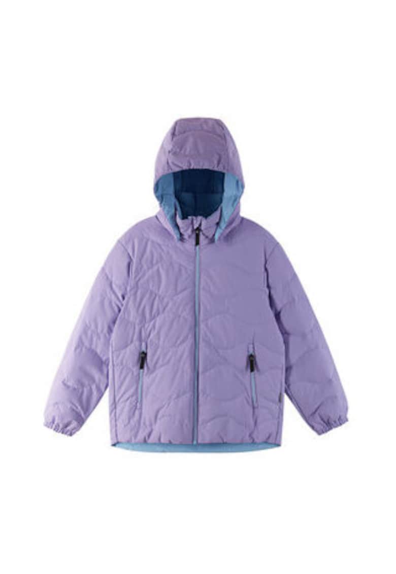Geaca de puf copii - violet - poliester reciclat - croiala regular fit -