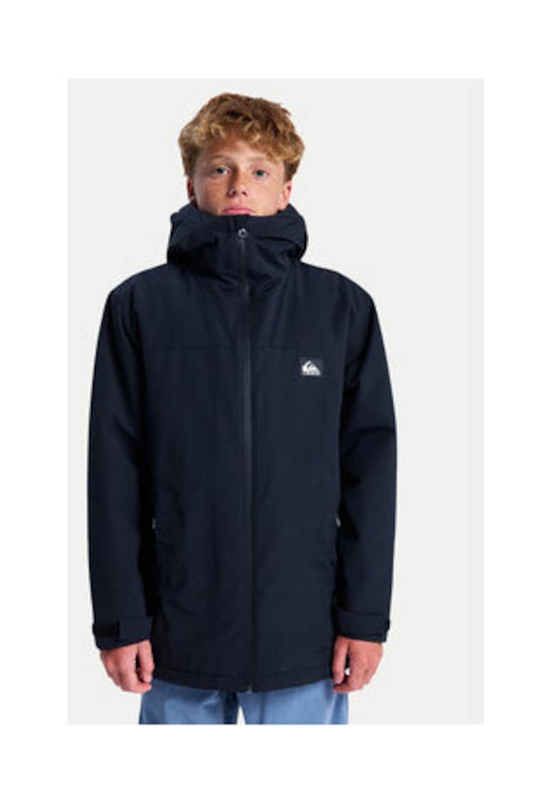 Geaca de iarna copii - neagra - bumbac|nylon - regular fit -