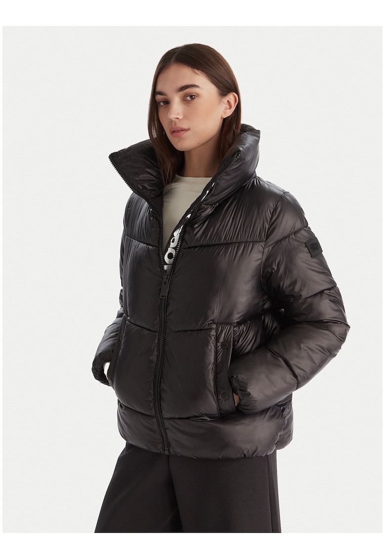 Geaca de iarna - neagra - poliester/nylon - regular fit