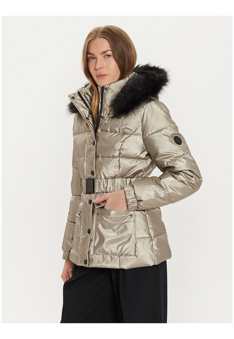 Geaca de iarna dama - auriu - regular fit - poliamida