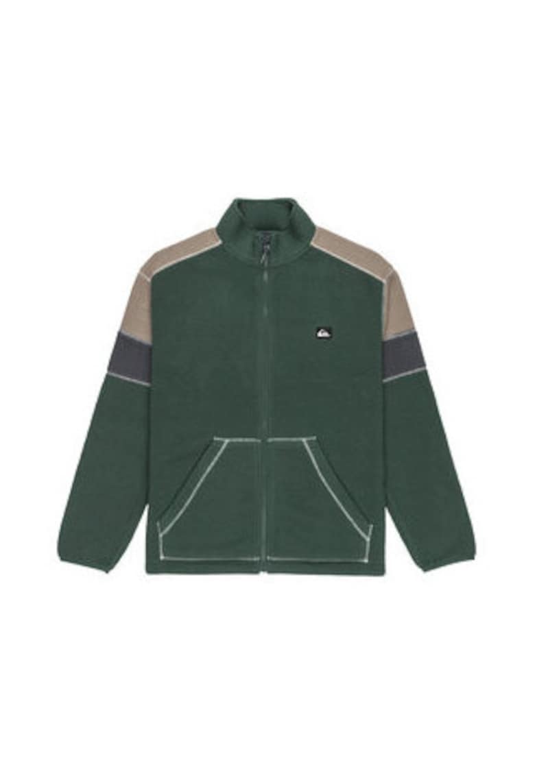 Geaca barbati - verde - poliester - maneca lunga - fermoar -