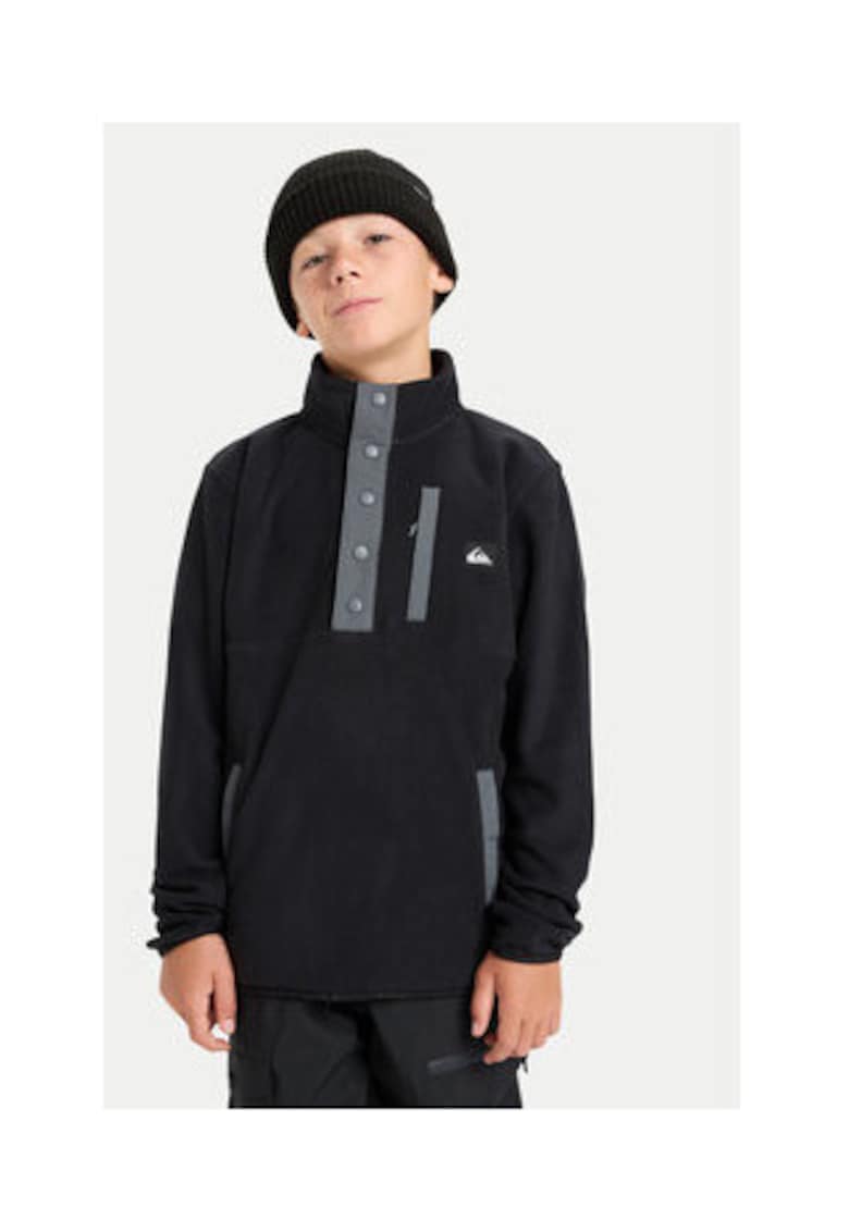 Hanorac sport copii - negru - poliester - maneca lunga -