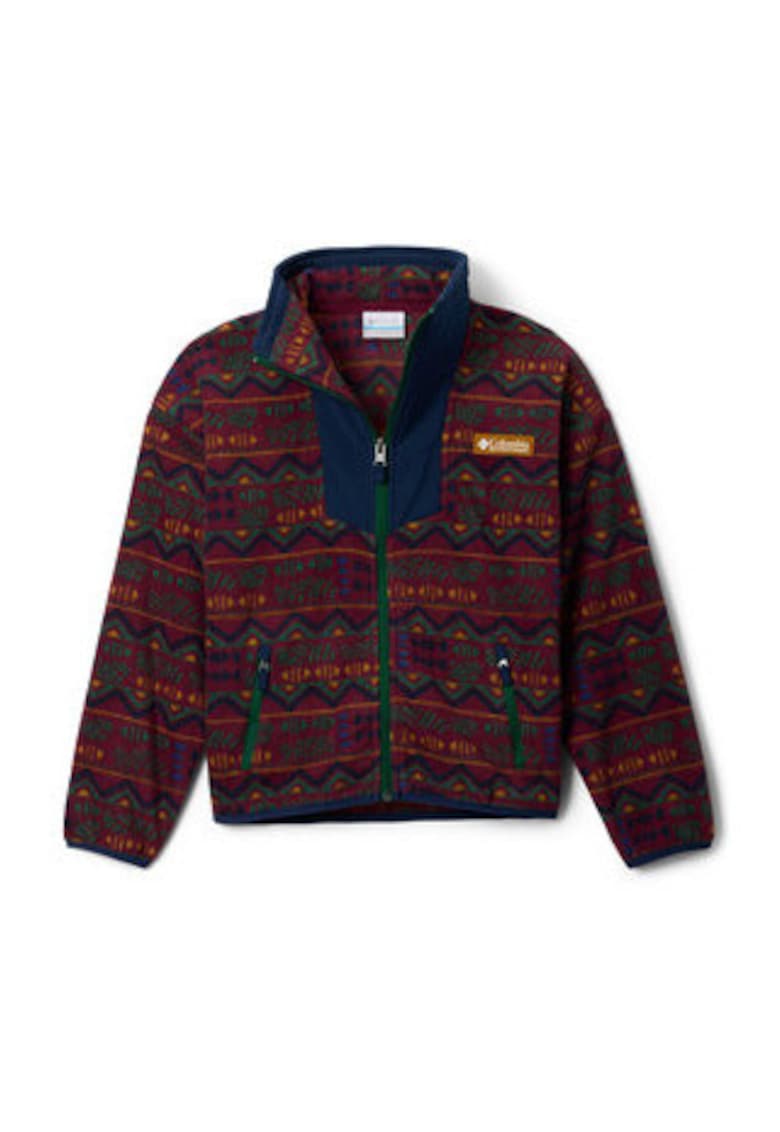 Hanorac sport copii - bordeaux - maneca lunga - 100% poliester reciclat -
