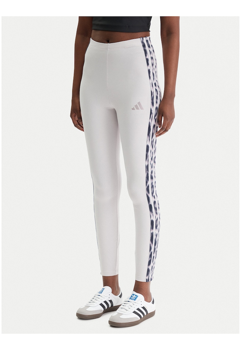 Colanti de dama - multi colorat - croiala skinny - imprimeu animal print - bumbac si elastan