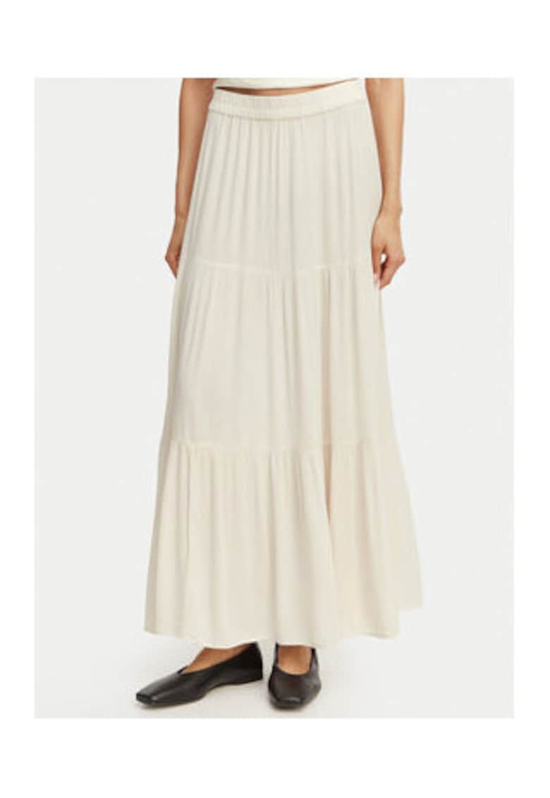 Fusta maxi - bej - viscoza - casual -