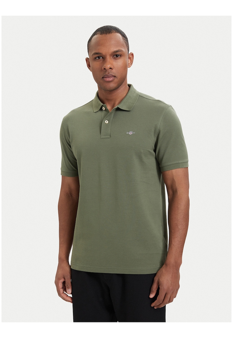 Tricou Polo Barbati - Verde - bumbac - maneca scurta