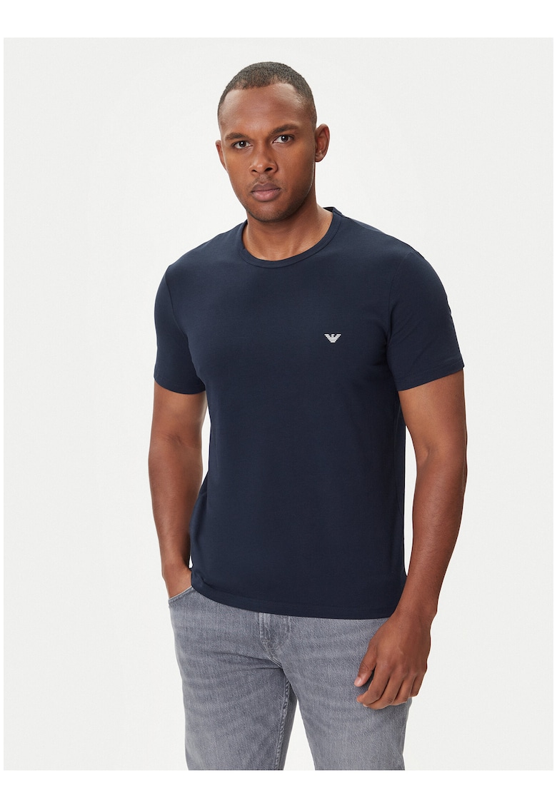 Set tricouri barbati - bleumarin - bumbac - regular fit -