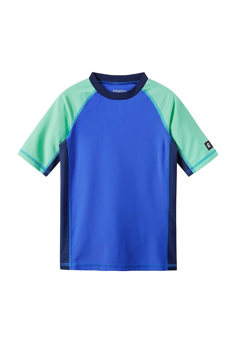 Tricou de inot baieti - albastru - poliamida si elastan