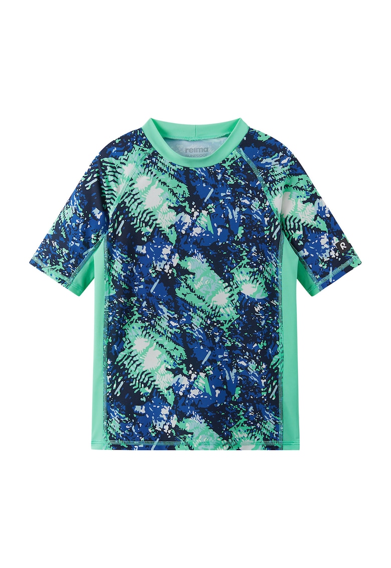 Tricou de inot baieti - - Verde/Multicolor