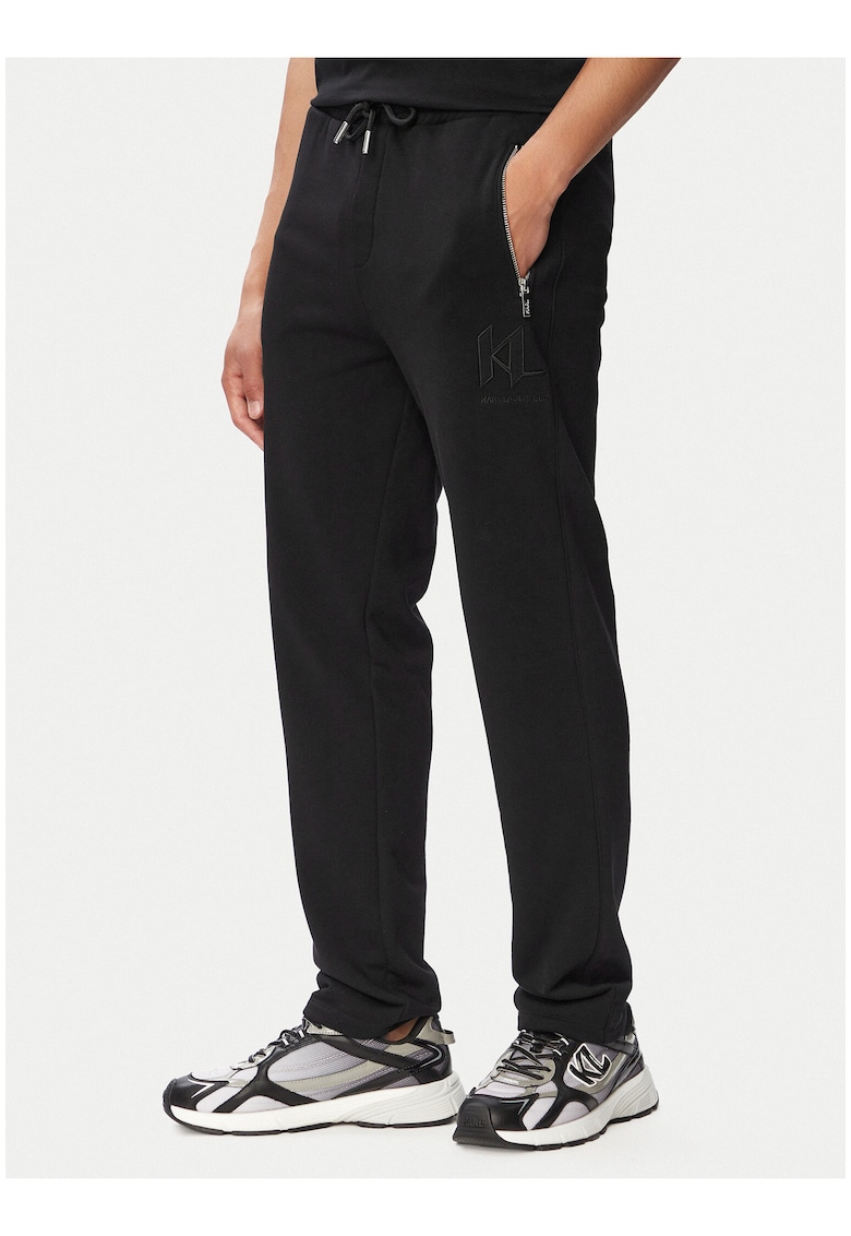 Pantaloni sport barbati - negru - bumbac organic