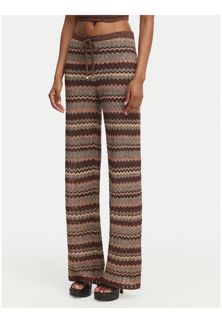 Pantaloni dama - Marciano Guess - casual - maro - viscoza|poliamida -