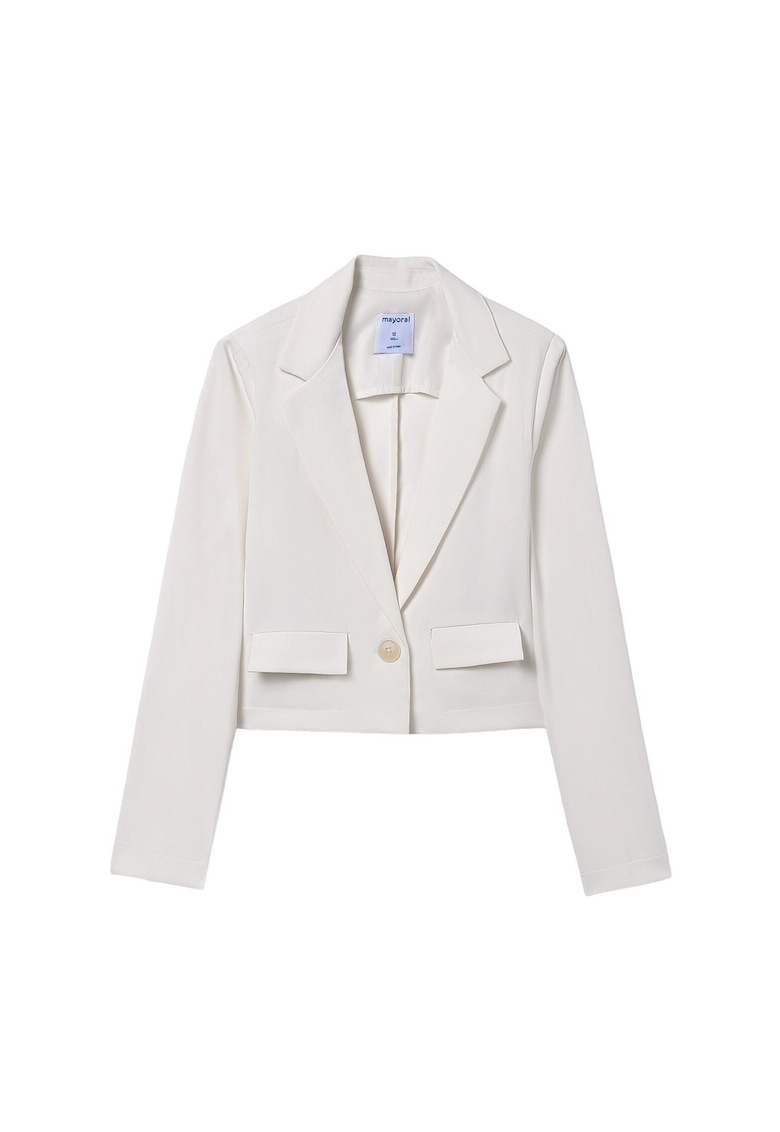 Sacou Fete - Alb-Bej - poliester - regular fit