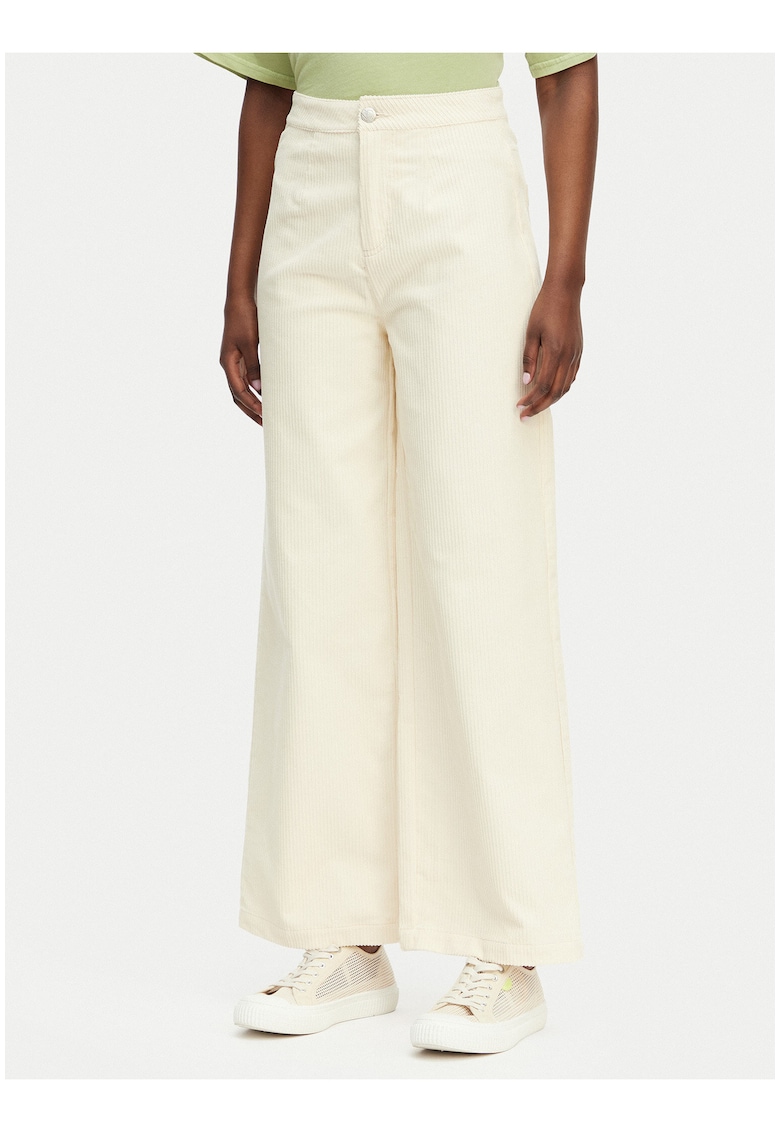 Pantaloni dama - casual - bej - bumbac