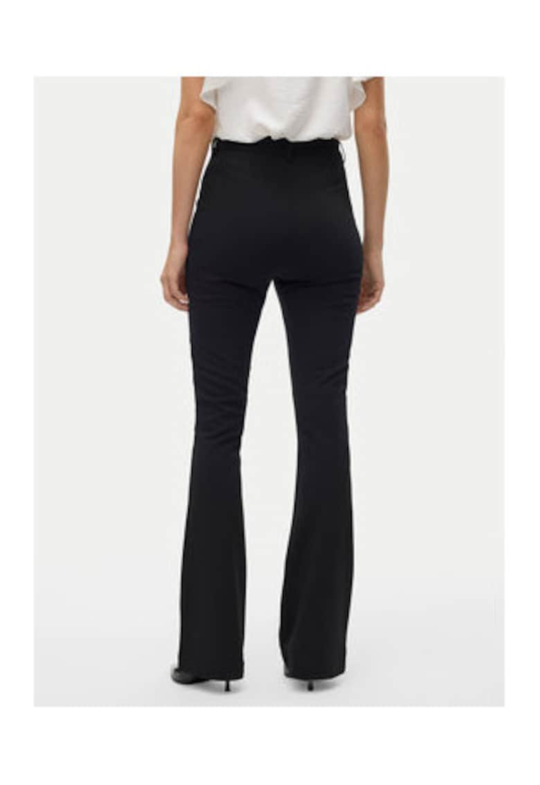 Pantaloni dama - casual - negru - poliester reciclat