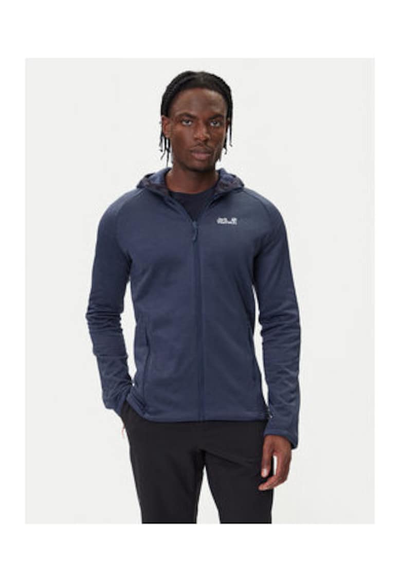 Jacheta sport barbati - bleumarin - poliester - regular fit - fermoar - uni -