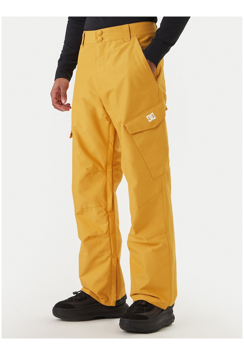 Pantaloni snowboard barbati - galben - material reciclat - impermeabili -