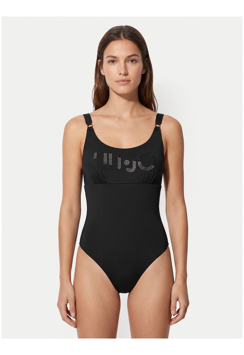 Costum de baie dama - negru - grafic - poliamida