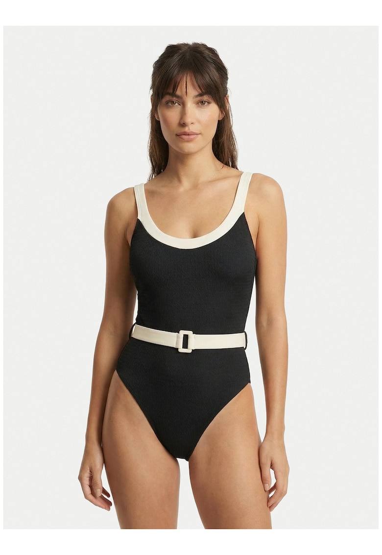 Costum de baie dama - negru - material elastic -