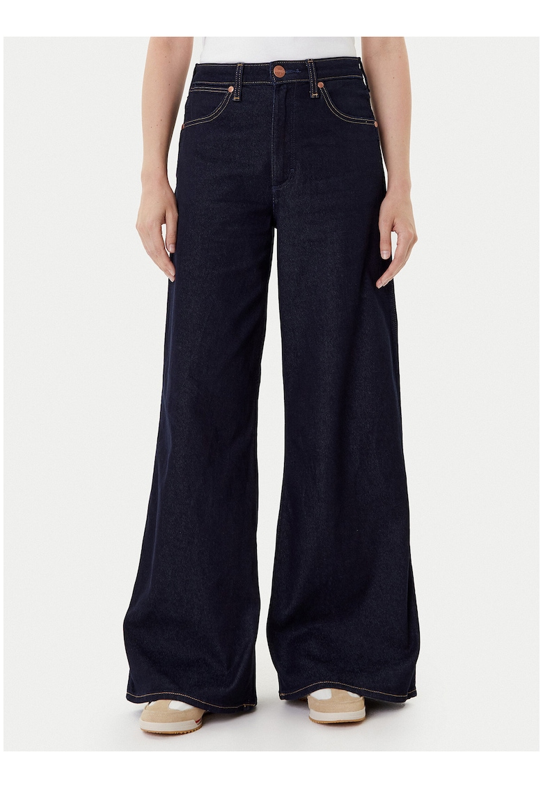 Blugi dama - croiala ampla - bleumarin - bumbac/poliester/lyocell - 32-L32