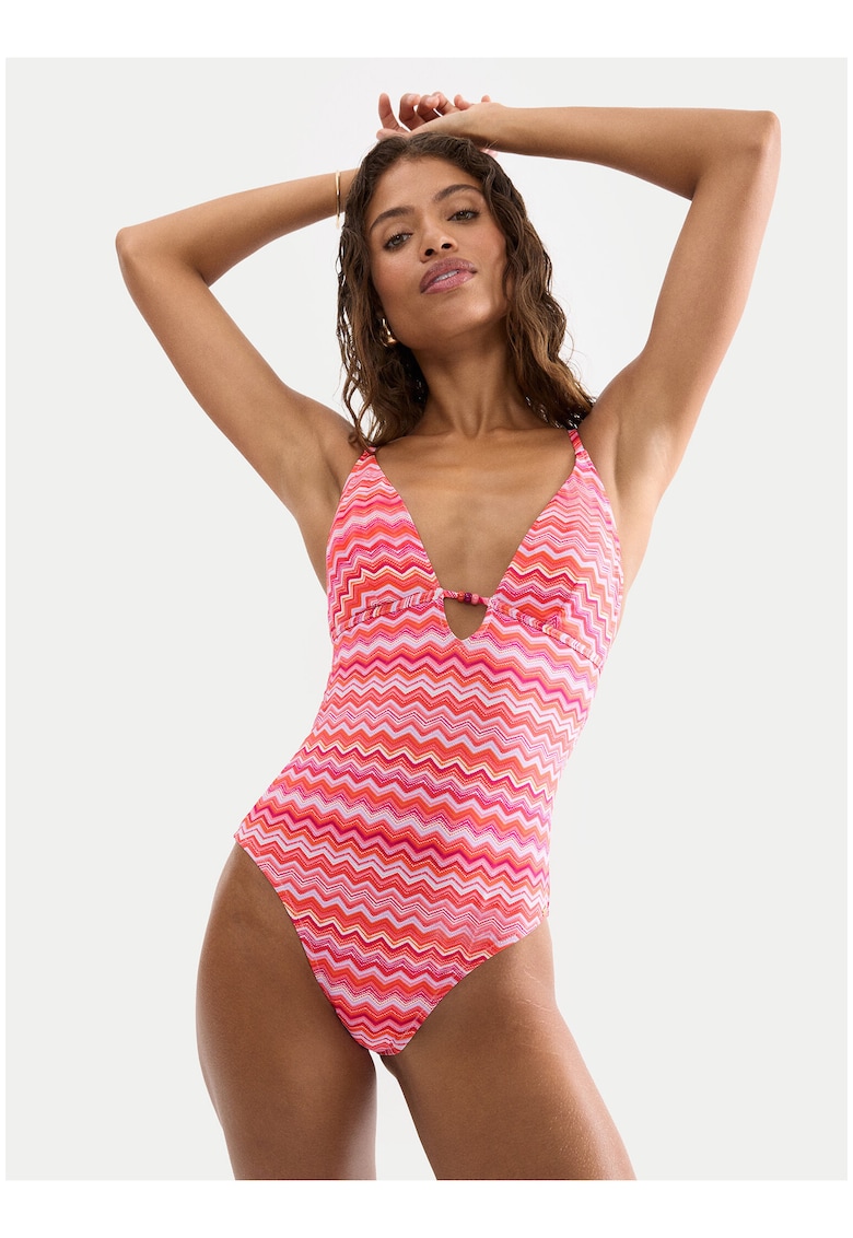 Costum de baie dama - multicolor - grafic - poliamida/elastan