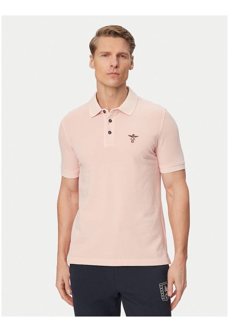Tricou barbati - roz - bumbac - maneca scurta