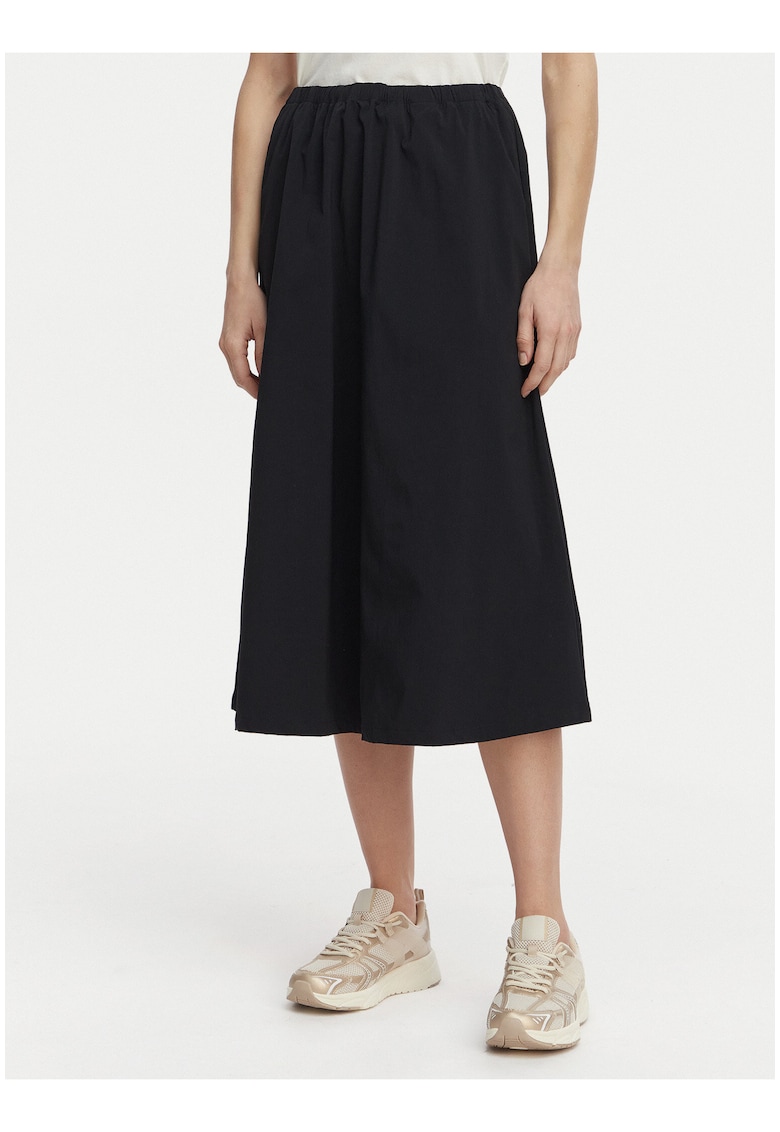 Fusta sport dama - midi - neagra - nylon