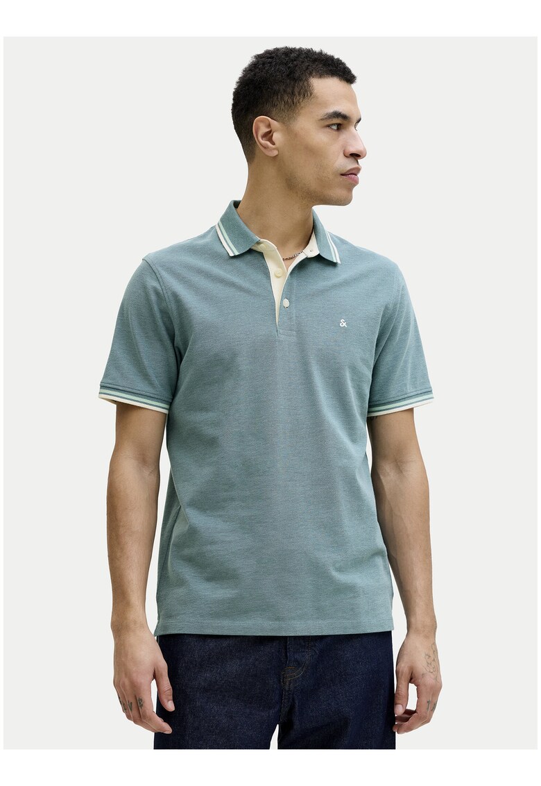 Tricou barbati - Jack Jones - verde - bumbac organic - maneca scurta - regular fit