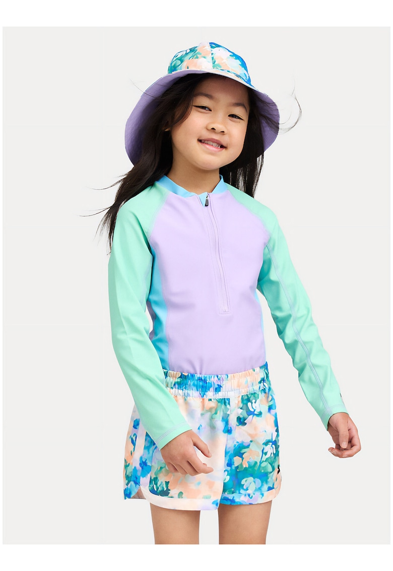 Costum de baie fete - violet - poliester-elastan