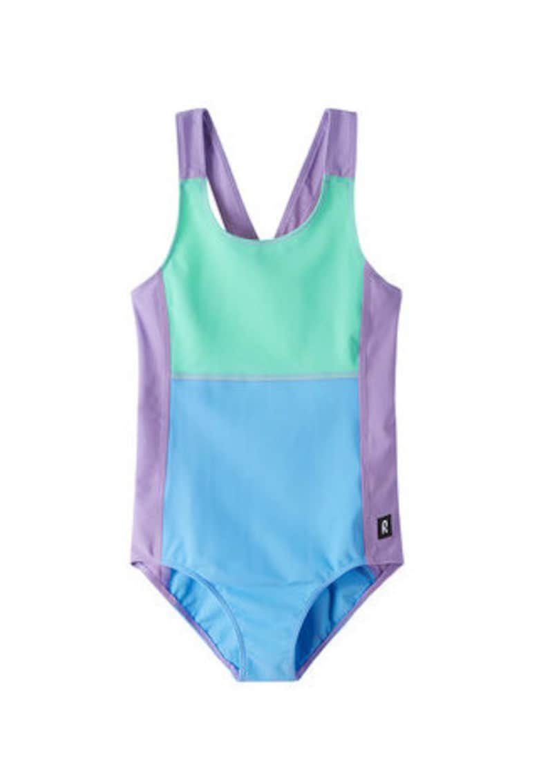 Costum de baie fete - poliester-elastan - Multicolor/Albastru