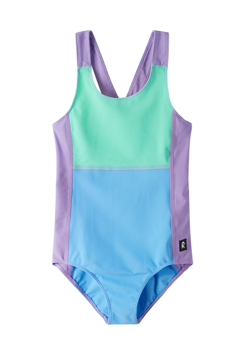 Costum de baie fete - poliester-elastan - Multicolor/Albastru