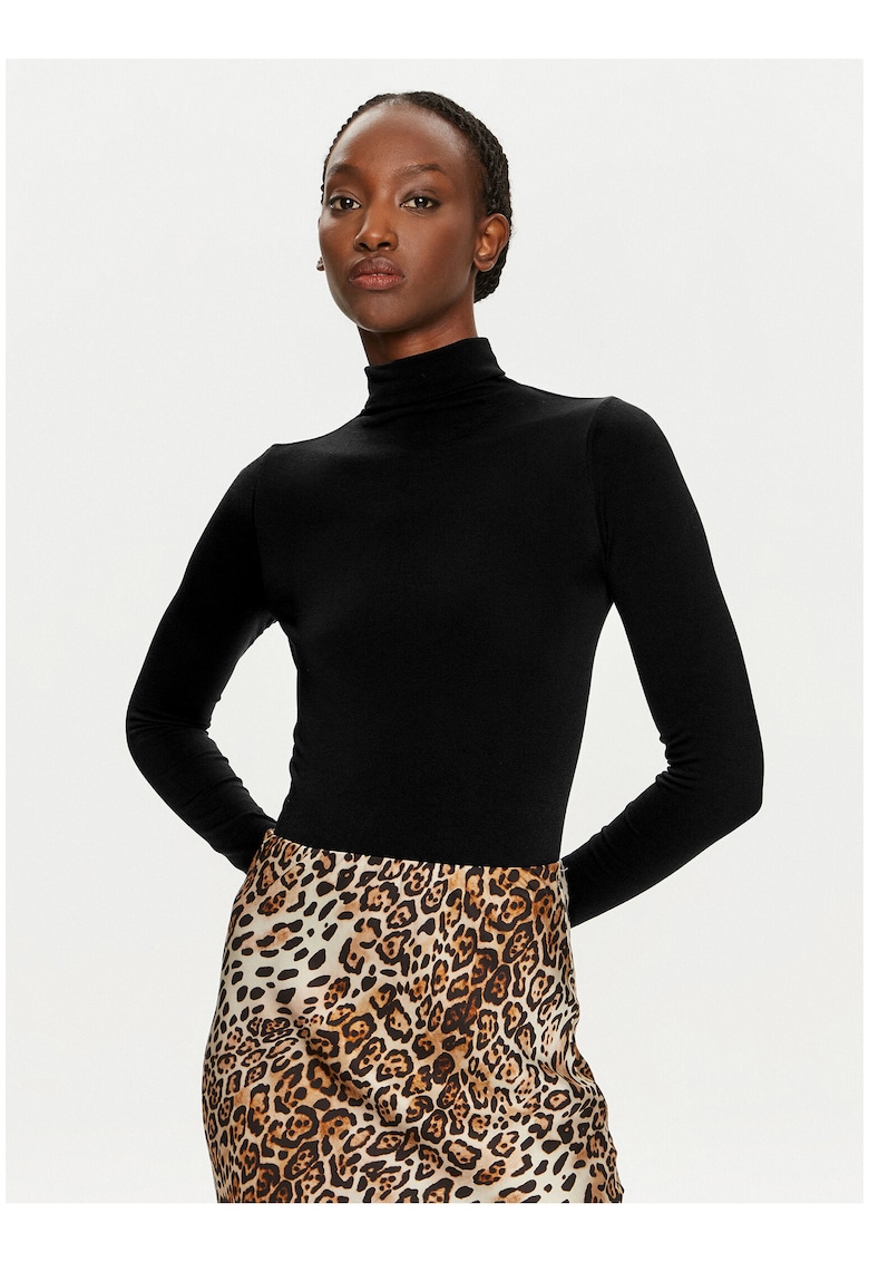 Body Dama - Negru - maneca lunga - bumbac|poliamida -
