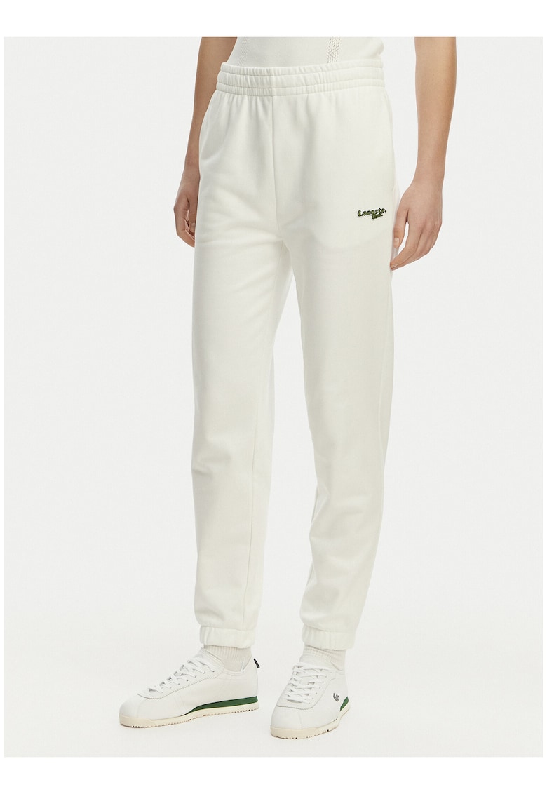 Pantaloni de trening - alb - bumbac/poliester -