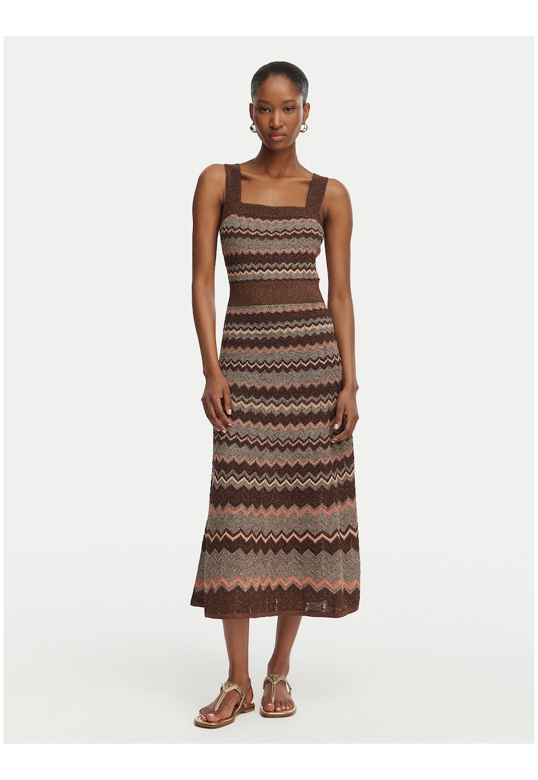 Rochie tricotată Marciano Guess - multicolor - Maro/Multicolor
