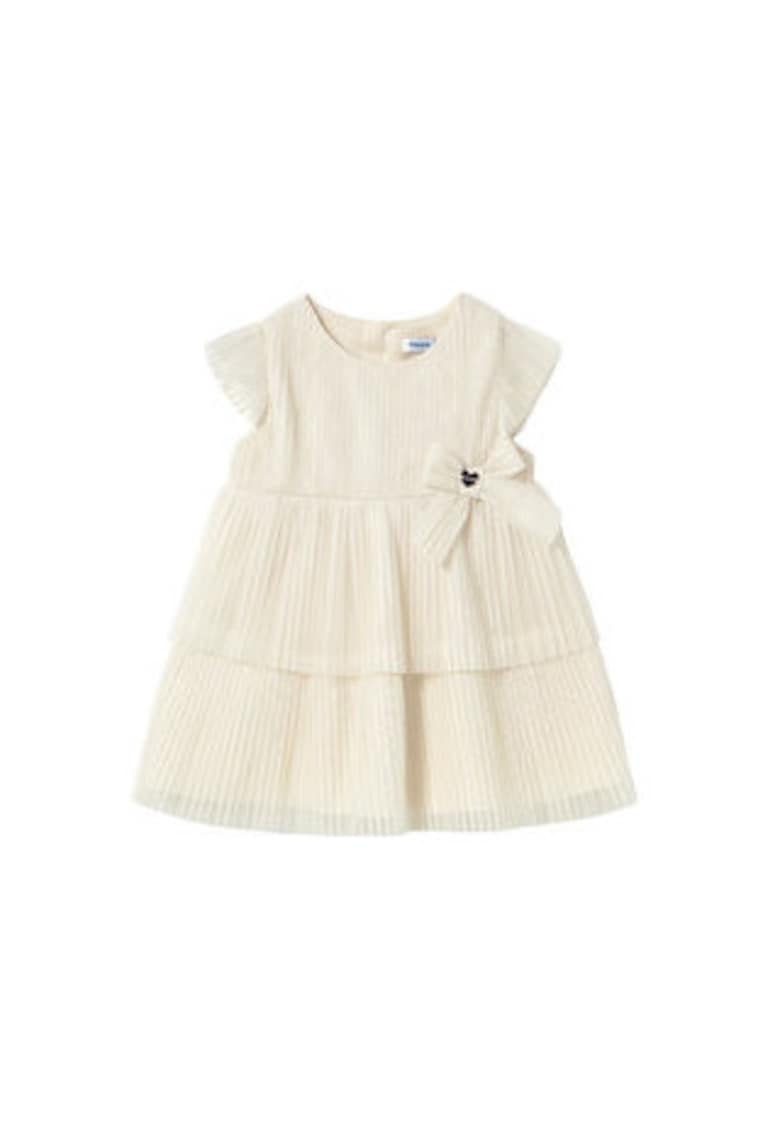 Rochie fete - eleganta - bej - poliester -