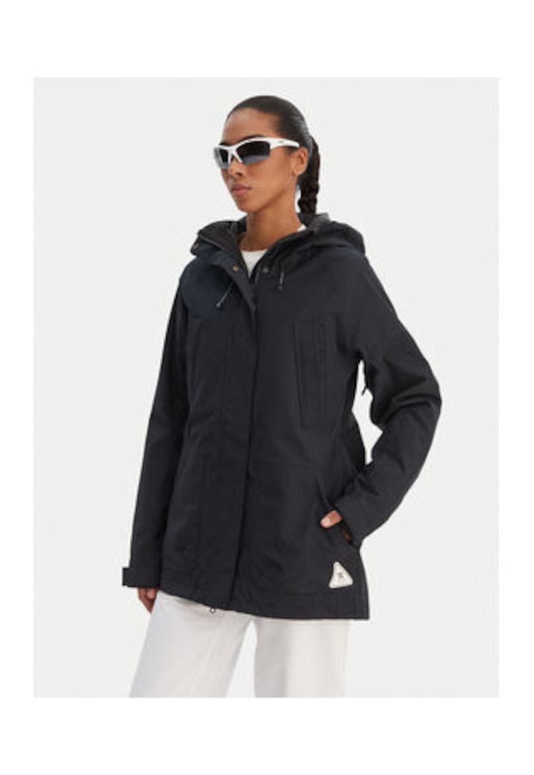 Geaca de snowboard Dama - neagra - poliester - regular fit -