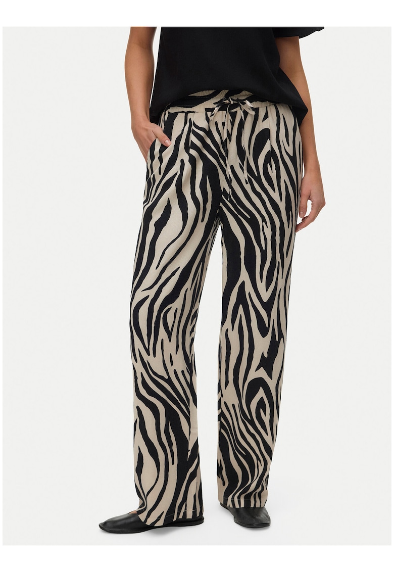 Pantaloni dama - material viscoza/in - croiala regular