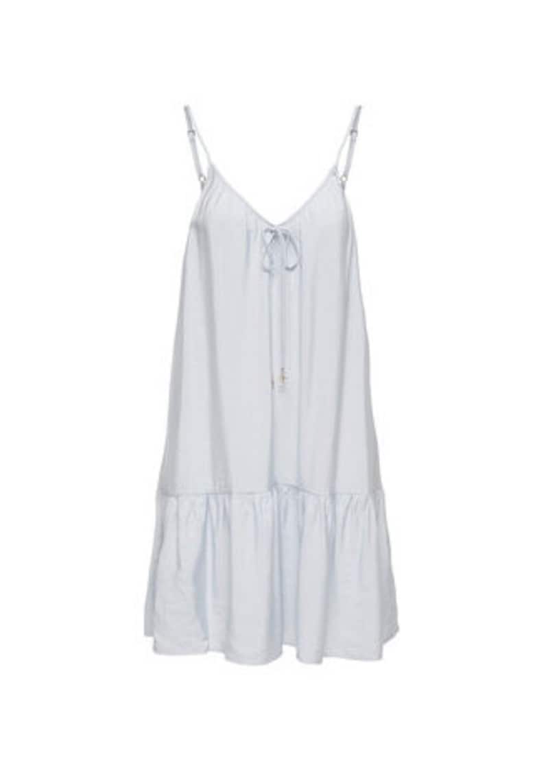 Rochie de vara Dama - Albastru - viscoza ecologica - Albastru