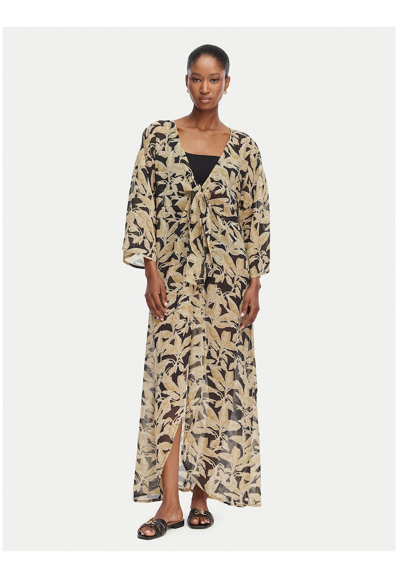 Rochie plaja - Negru/Bej