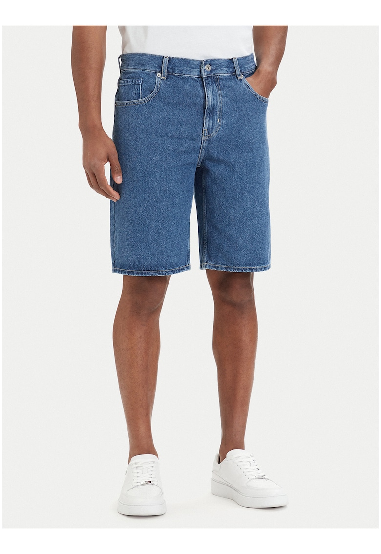 din denim pentru barbati - albastru - regular fit - bumbac - Albastru