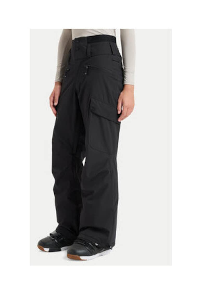 Pantaloni sport dama - negru - poliester -