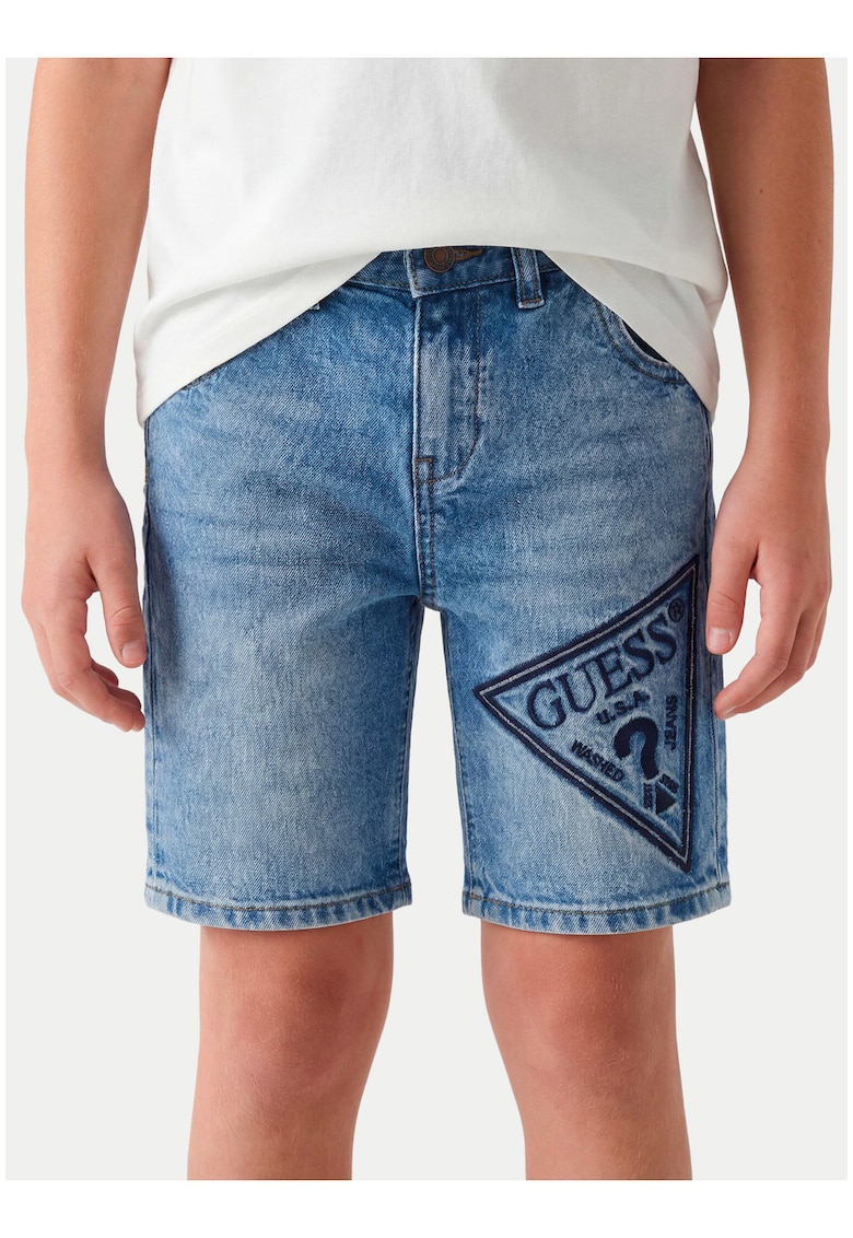 Pantaloni scurti copii - denim - casual - albastru - bumbac -