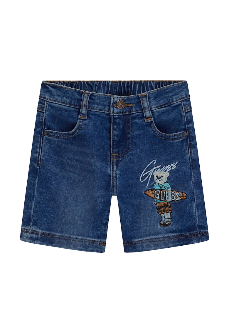 Pantaloni scurti baieti - denim - casual - bleumarin - bumbac/poliester -